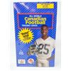 Image 1 : 1991 Sealed Canadian Football Sports Card Box
