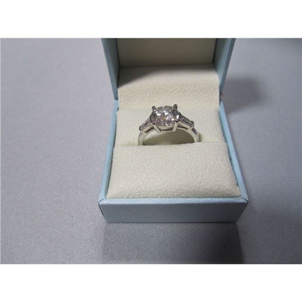 Moissanite diamond ring