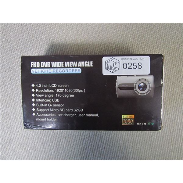 Vehicle Recorder  Wide View Angle