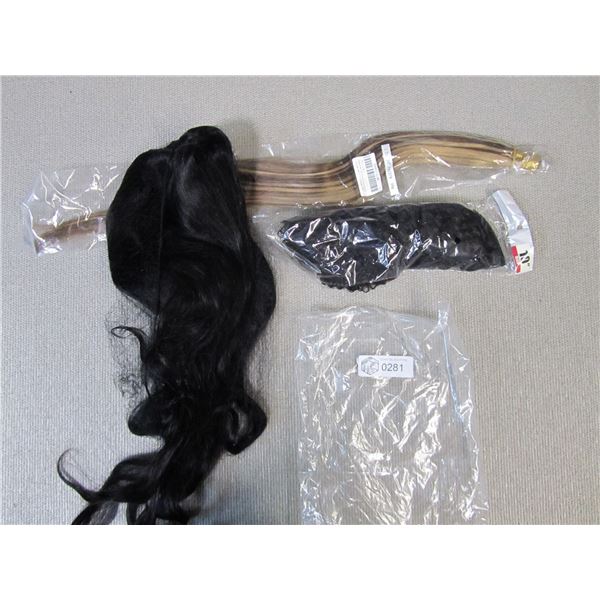 Wigs, lot of 3