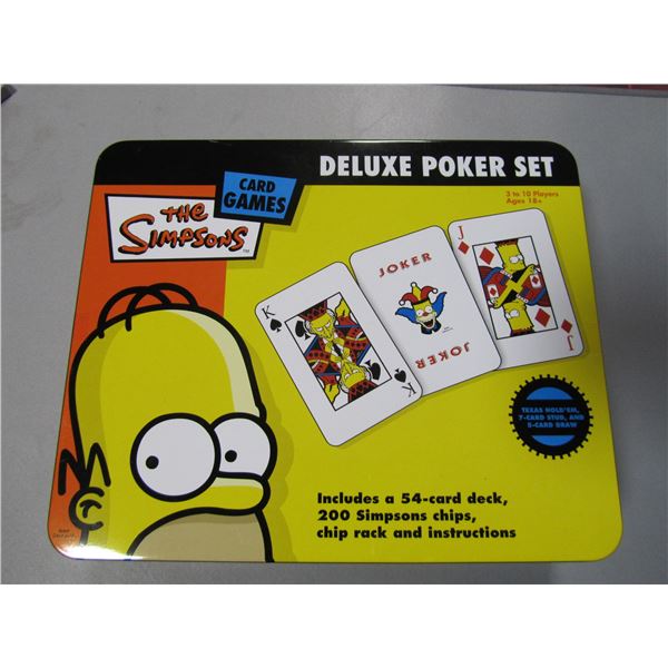 the Simpsons deluxe poker set new in seal