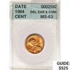 Image 1 : 1984 Lincoln Mem. 1C Accugrade MS63 DBL Ear & Chin