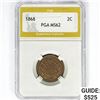 Image 1 : 1868 Two Cent Piece PGA MS62