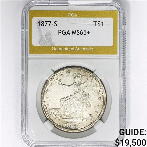 1877-S Silver Trade Dollar PGA MS65+