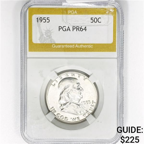 1955 Franklin Half Dollar PGA PR64