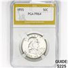 Image 1 : 1955 Franklin Half Dollar PGA PR64