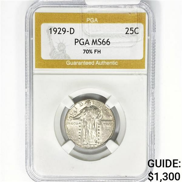 1929-D 70% FH Standing Liberty Quarter PGA MS66