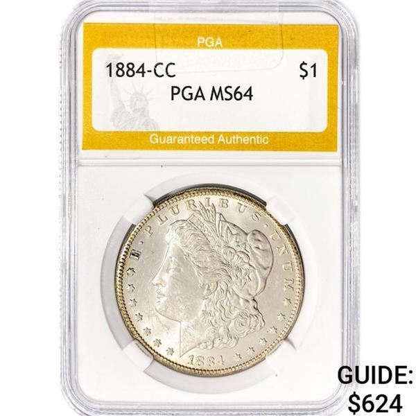1884-CC Morgan Silver Dollar PGA MS64