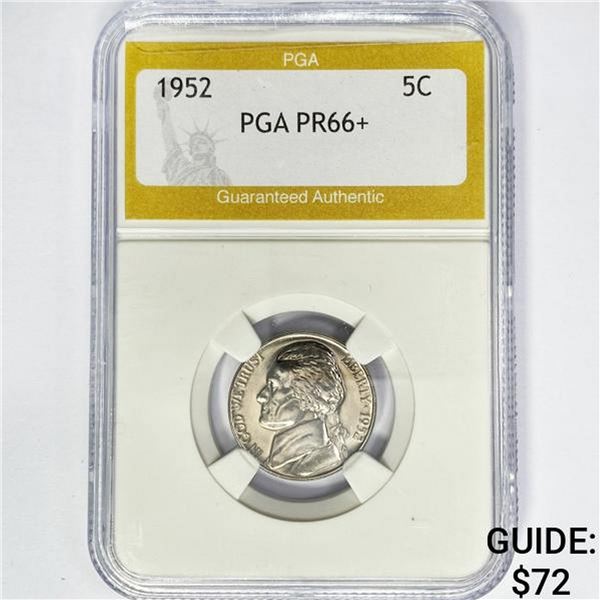 1952 Jefferson Nickel PGA PR66+