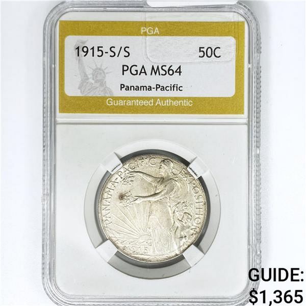 1915-S/S Panama-Pacific Half Dollar PGA MS64