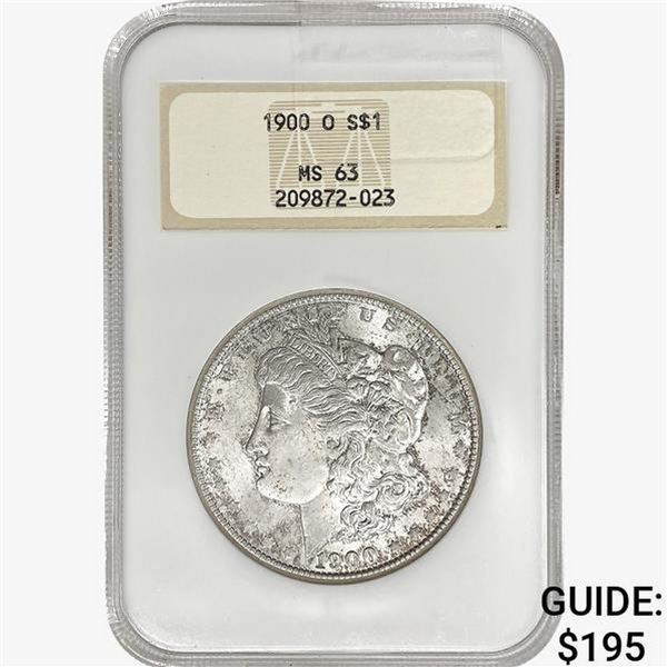 1900-O Morgan Silver Dollar NGC MS63
