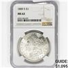 Image 1 : 1889-S Morgan Silver Dollar NGC MS62