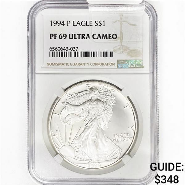 1994-P American Silver Eagle NGC PF69 UC