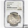 Image 1 : 1921 Silver Peace Dollar NGC AU58 High Relief