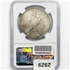 Image 2 : 1921 Silver Peace Dollar NGC AU58 High Relief