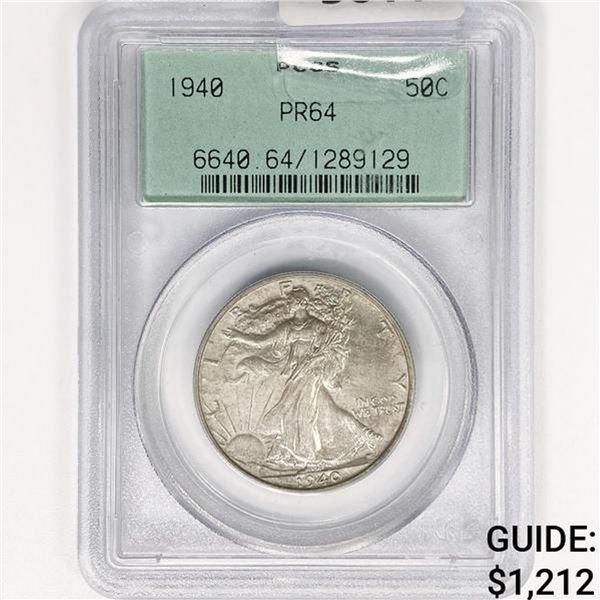 1940 Walking Liberty Half Dollar PCGS PR64