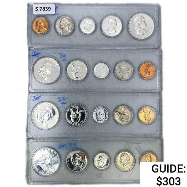 1960-1662 4 Sets Mint Proof Set (5 Coins)