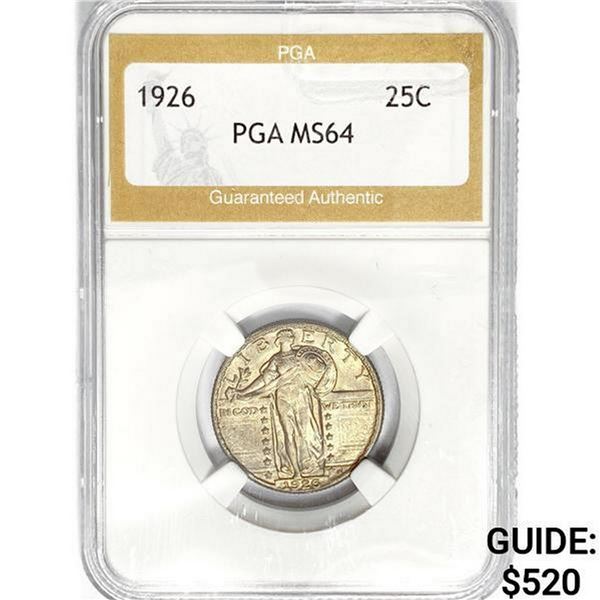 1926 Standing Liberty Quarter PGA MS64