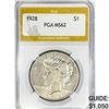 Image 1 : 1928 Silver Peace Dollar PGA MS62