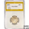 Image 1 : 1875 Twenty Cent Piece PGA MS60