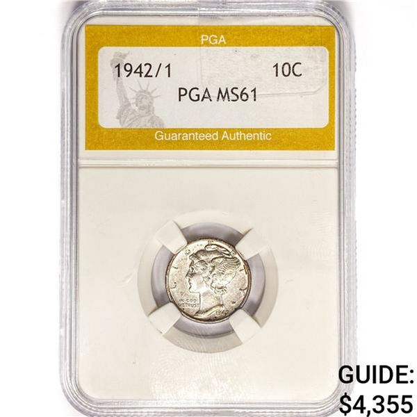 15342 Mercury Silver Dime PGA MS61