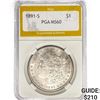 Image 1 : 1891-S Morgan Silver Dollar PGA MS60