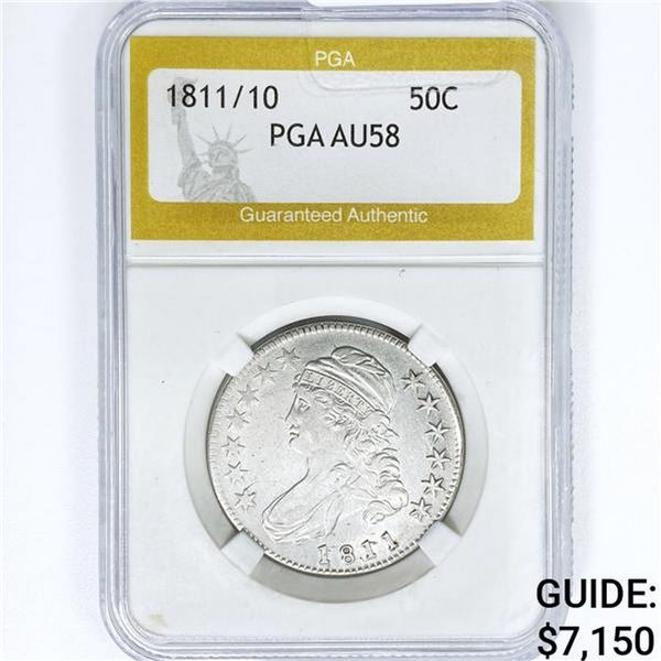 -32232 Capped Bust Half Dollar PGA AU58