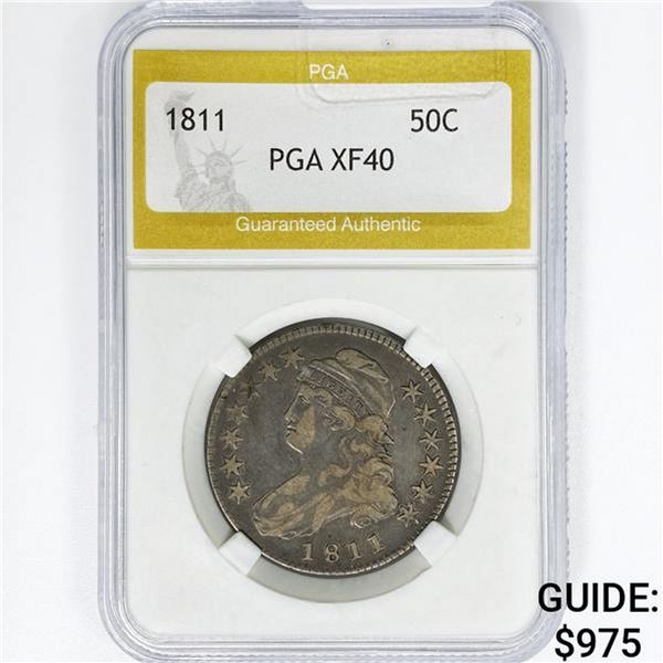 1811 Capped Bust Half Dollar PGA XF40