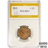 Image 1 : 1835 Classic Head Half Cent PGA MS63