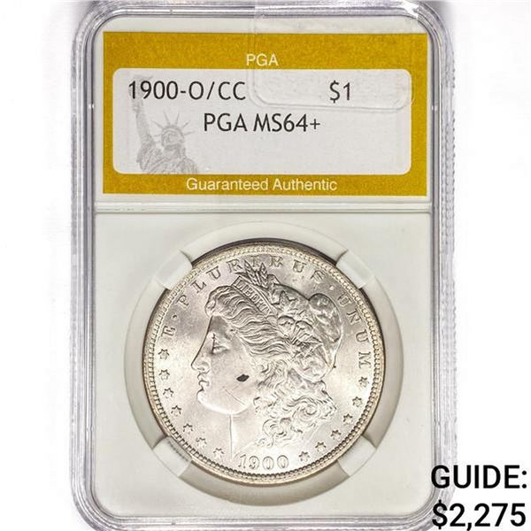 1900-O/CC Morgan Silver Dollar PGA MS64+