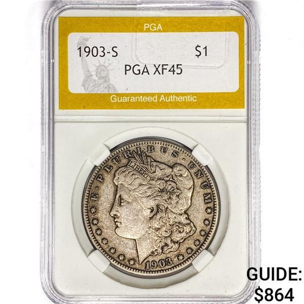 1903-S Morgan Silver Dollar PGA XF45