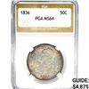 Image 1 : 1836 Capped Bust Half Dollar PGA MS64