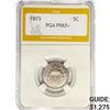 Image 1 : 1873 Shield Nickel PGA PR65+