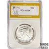 Image 1 : 1937-S Walking Liberty Half Dollar PGA MS64