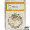 Image 1 : 1934 Silver Peace Dollar PGA MS62