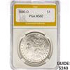 Image 1 : 1880-O Morgan Silver Dollar PGA MS60