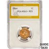 Image 1 : 1864 Indian Head Cent PGA MS63+ RED