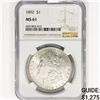 Image 1 : 1892 Morgan Silver Dollar NGC MS61