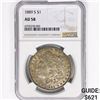 1889-S Morgan Silver Dollar NGC AU58