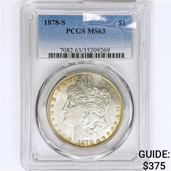 1878-S Morgan Silver Dollar PCGS MS63