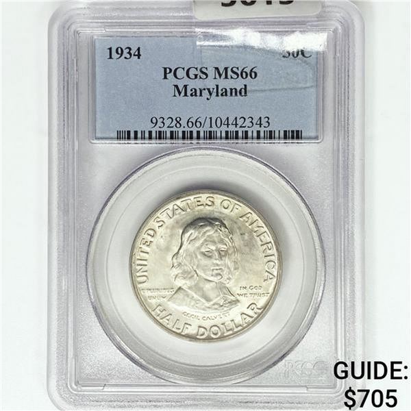 1934 Maryland Half Dollar PCGS MS66