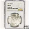 Image 1 : 1927-D Silver Peace Dollar NGC MS61