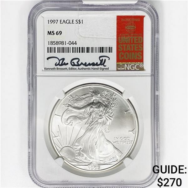 1997 Bressett Signed A.S.E. NGC MS69