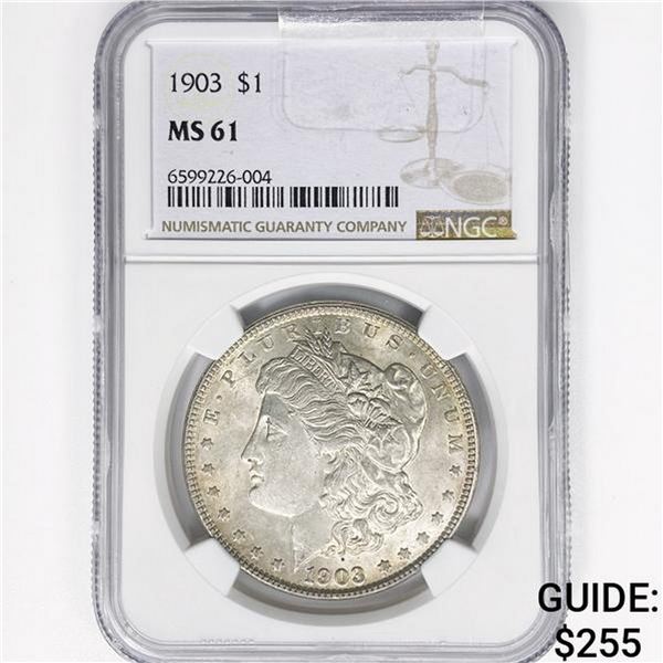1903 Morgan Silver Dollar NGC MS61