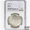 Image 1 : 1903 Morgan Silver Dollar NGC MS61