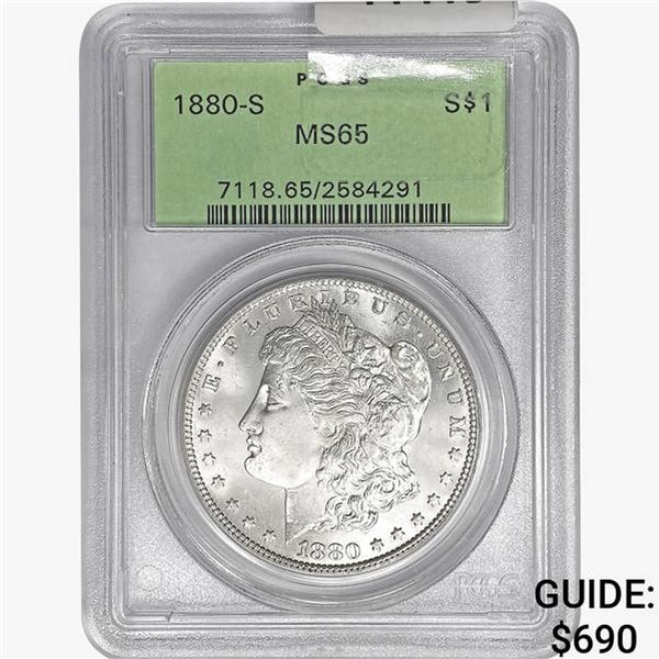 1880-S Morgan Silver Dollar PCGS MS65