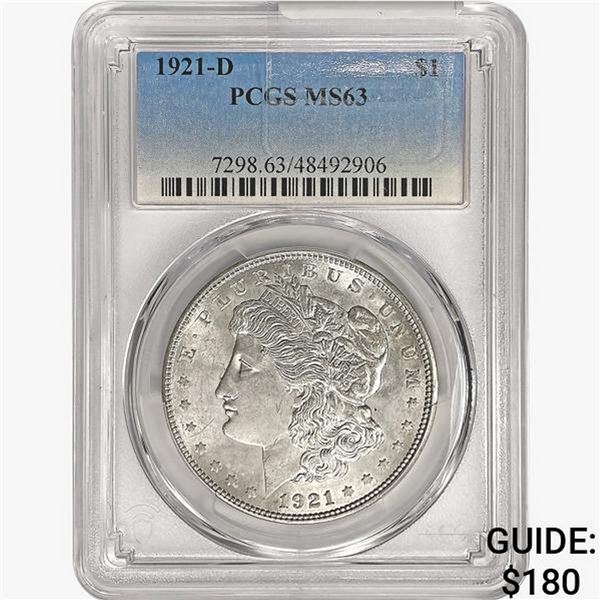 1921-S Morgan Silver Dollar PCGS MS62