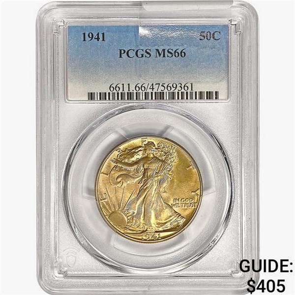 1941 Walking Liberty Half Dollar PCGS MS66