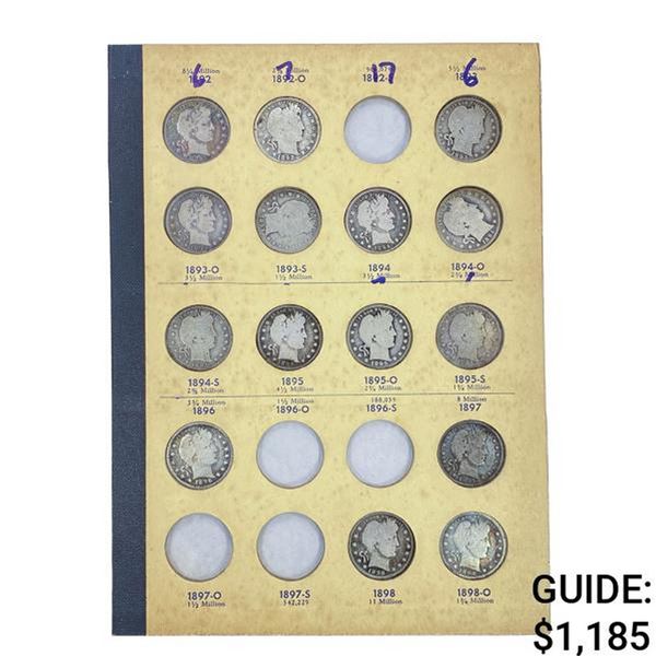 1892-1916 Barber Quarter Set [59 Coins]