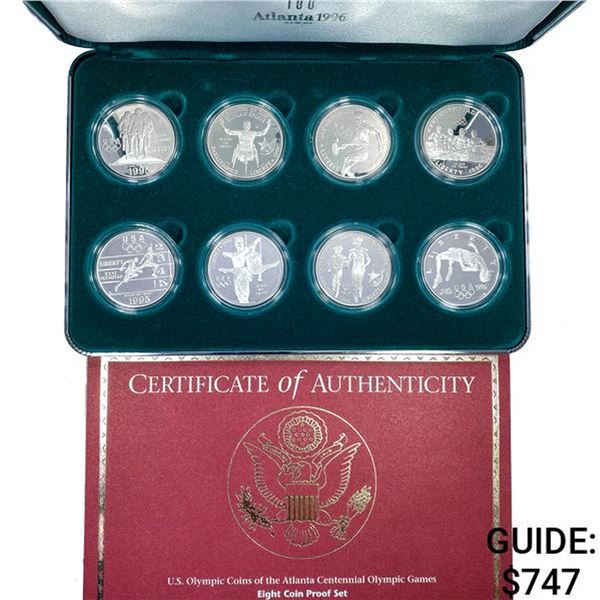 1995-1996 Atlanta Olympics Silver Dollar Set [8 Co